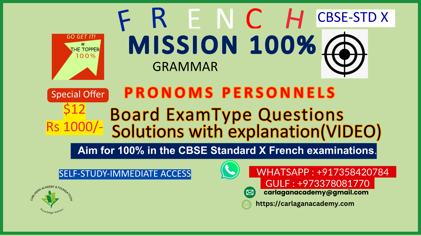 MISSION 100-Pronoms Personnels